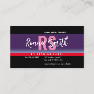 Cartão de visita de assinatura