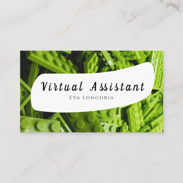 Cartão de Visita de Assistente Virtual (Frente)