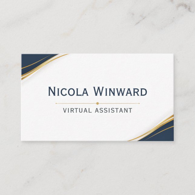 Cartão de Visita de Assistente Virtual (Frente)