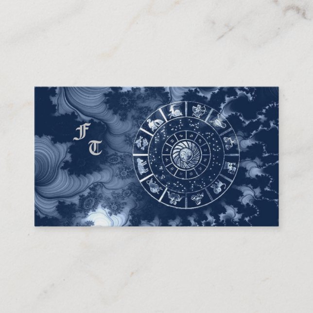 Cartão de visita de astrologia (Frente)