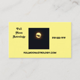 Cartão de visita de Astrologia de Lua Completa