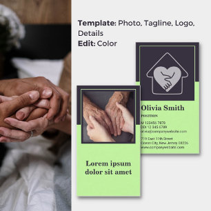 Cartão de visita de Atendimento à Casa Verde de At