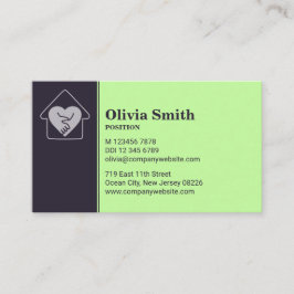 Cartão de visita de Atendimento Doméstico Púrpura 