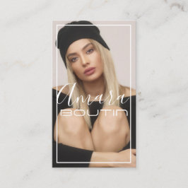 Cartão de visita de Atriz de modelo