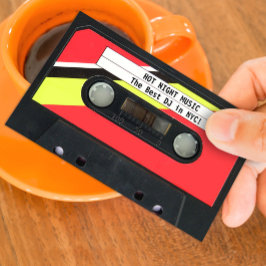 Cartão de visita de áudio Cassete DJ