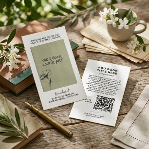 Cartão de Visita de Autor de Promoção de Livro Mod