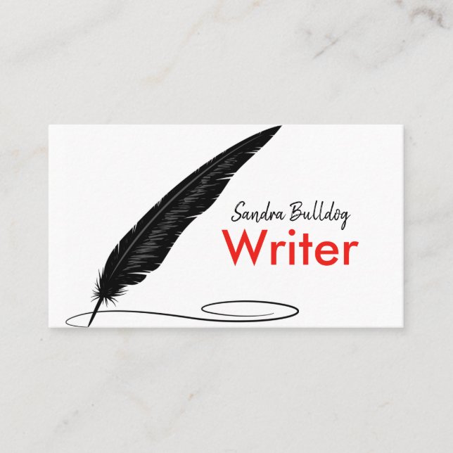 Cartão de Visita de AUTORES & ESCRITORES (Frente)
