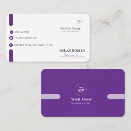 Cartão de visita de bacalhau minimalista