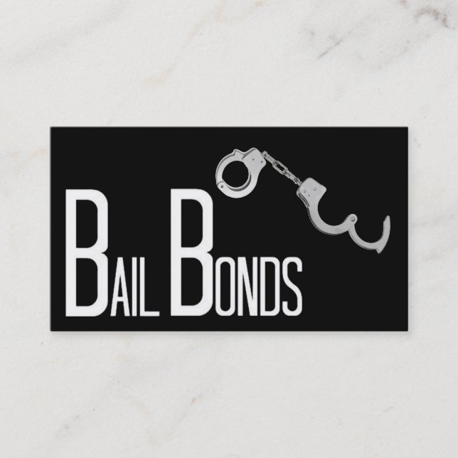 Cartão de visita de Bail Bonds (Frente)