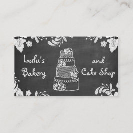 Cartão de visita de Bakery de Chalkboard