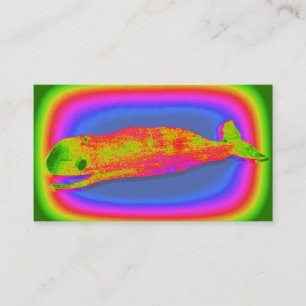 cartão de visita de baleia sorridente