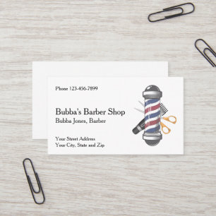 Cartão de Visita de Barbearia