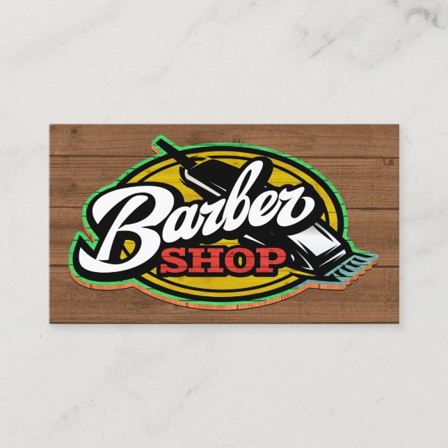 Cartão de Visita de Barbearia (Frente)