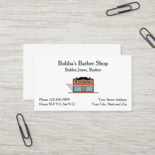 Cartão de Visita de Barbearia