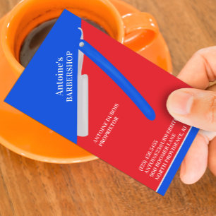 Cartão de visita de barbearia