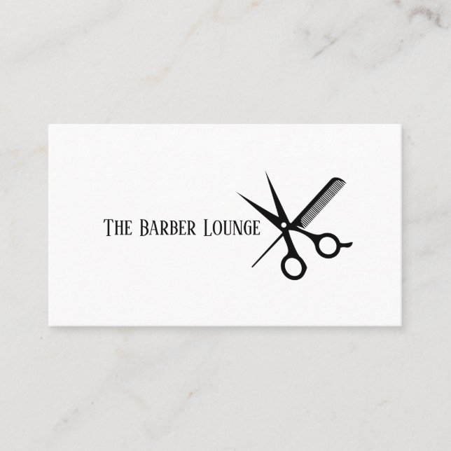 Cartão de Visita de Barbearia (Frente)