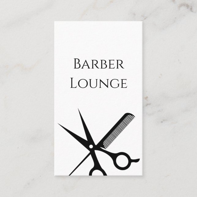 Cartão de Visita de Barbearia (Frente)