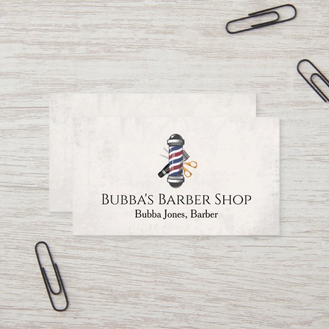 Cartão de Visita de Barbearia (Frente/Verso In Situ)