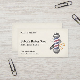 Cartão de Visita de Barbearia