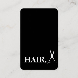 Cartão de visita de Barber Dourada de Lâmina Simpl