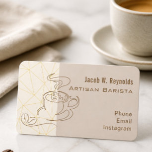 Cartão de Visita de Barista