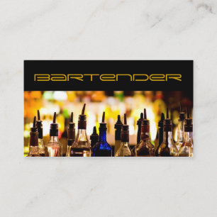 Cartão de visita de barman