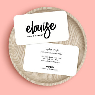 Cartão de visita de Beleza do Script de Pincel Mod