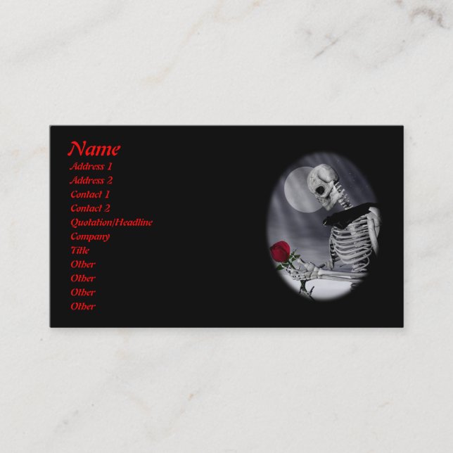 Cartão de visita de Beleza Eterna (Frente)