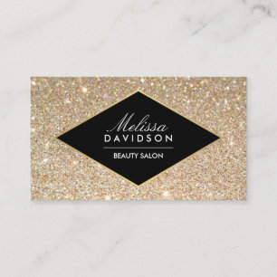 Cartão de visita de Beleza Glitter e Glamor Doura