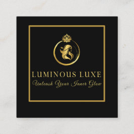 Cartão de visita de beleza luminosa