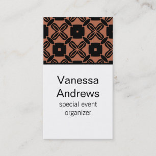 Cartão de visita de beleza sem esforço, Coral