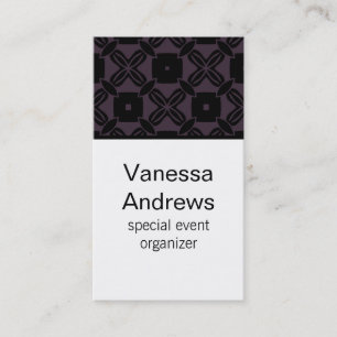 Cartão de visita de beleza sem esforço, roxo