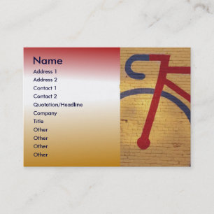 Cartão de visita de bicicleta