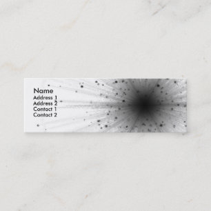 Cartão de visita de Big Bang do geek chique