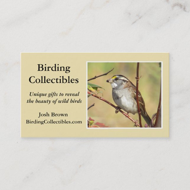 Cartão de visita de BirdingCollectibles (Frente)