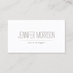 Cartão de visita de Blogueiro Orgânico Escrito 