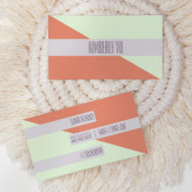 Cartão de visita de Bloqueio Geométrico de Tendênc