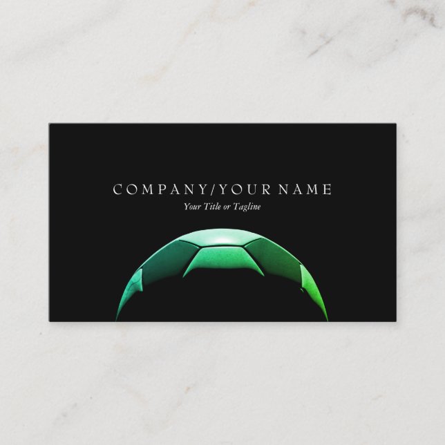 Cartão de visita de Bola de Futebol (Frente)