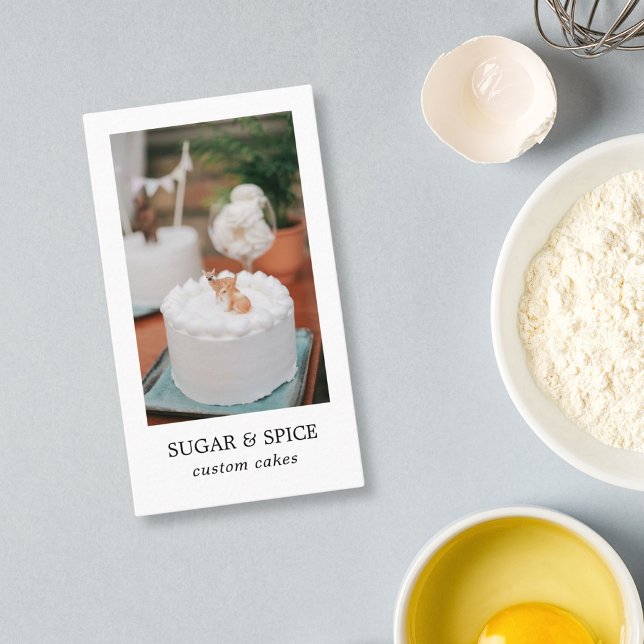 Cartão de visita de bolo / padaria (Criador carregado)