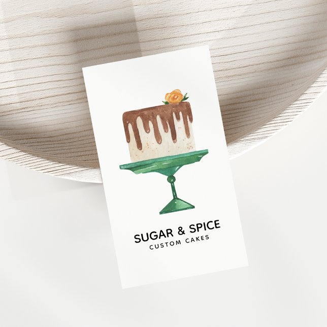 Cartão de visita de bolo / padaria (Criador carregado)