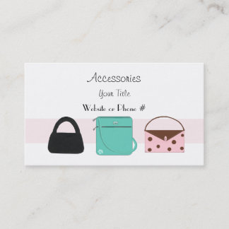 Cartão de Visita de Bolsas de Mão de Acessórios de