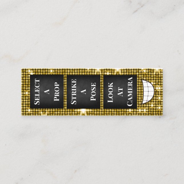 Cartão de visita de Booth de Foto (Frente)