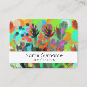 Cartão de visita de boquete de flores