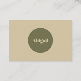 Cartão de visita de Branch Ovale Moderno