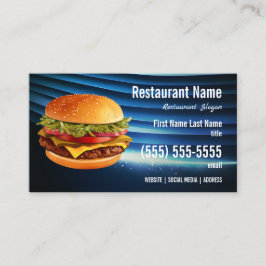 Cartão de visita de Burger