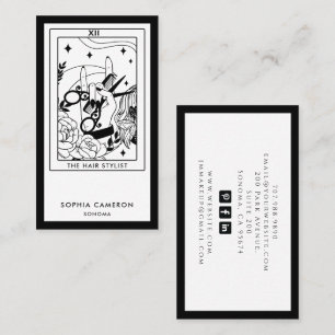 Cartão de Visita de Cabeleireiro Tarot