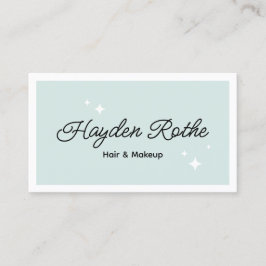 Cartão de visita de Cabelo e Salão de Bela Mancha