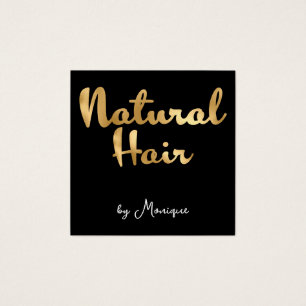Cartão de visita de Cabelo Natural de Folha de Our