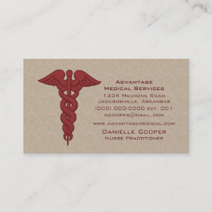 Cartão de visita de Caduco Profissional, Vermelho