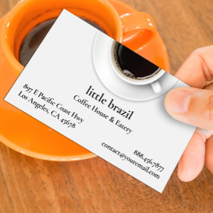 Cartão de visita de café